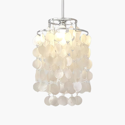 Round Shell Eclectic Metal Chandelier B