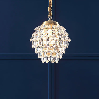 Roxanne Crystal Vintage Metal Pendant Light