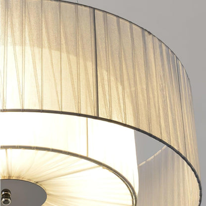 Ruffle Pleated Classic Metal Pendant Lamp