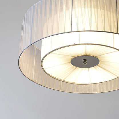 Ruffle Pleated Classic Metal Pendant Lamp