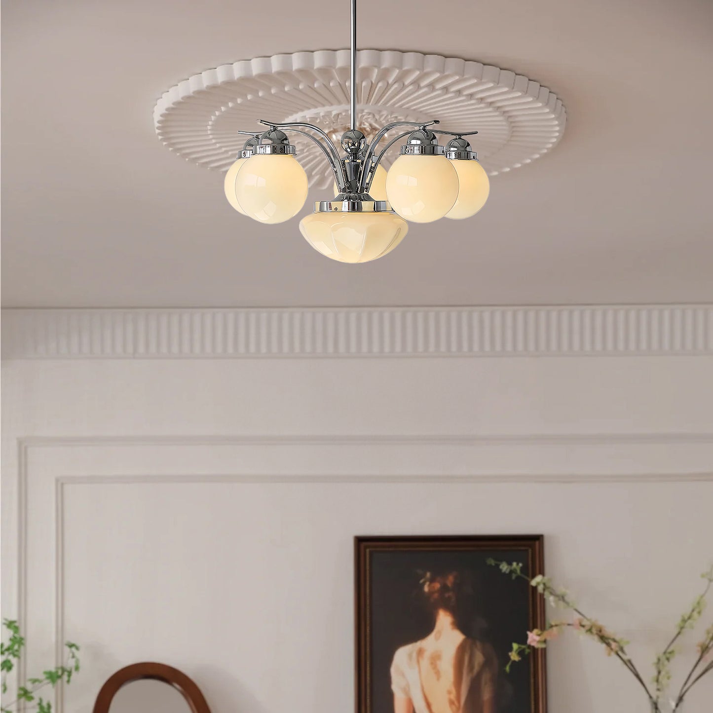 Ryttenberg Retro Crystal Chandelier