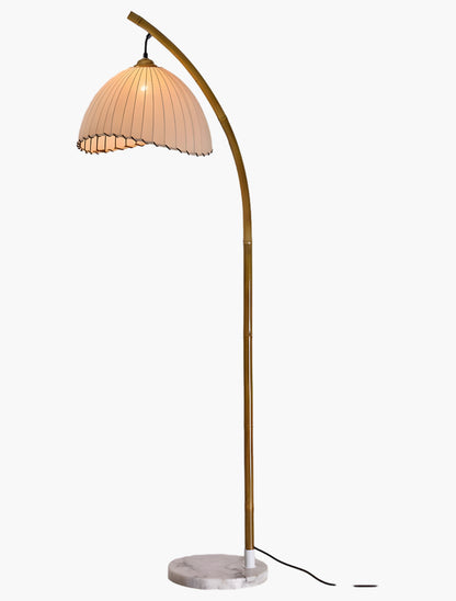 Sanna Eclectic Wood Floor Lamp