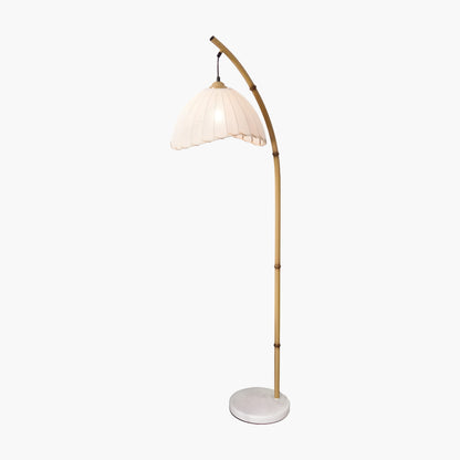 Sanna Eclectic Wood Floor Lamp