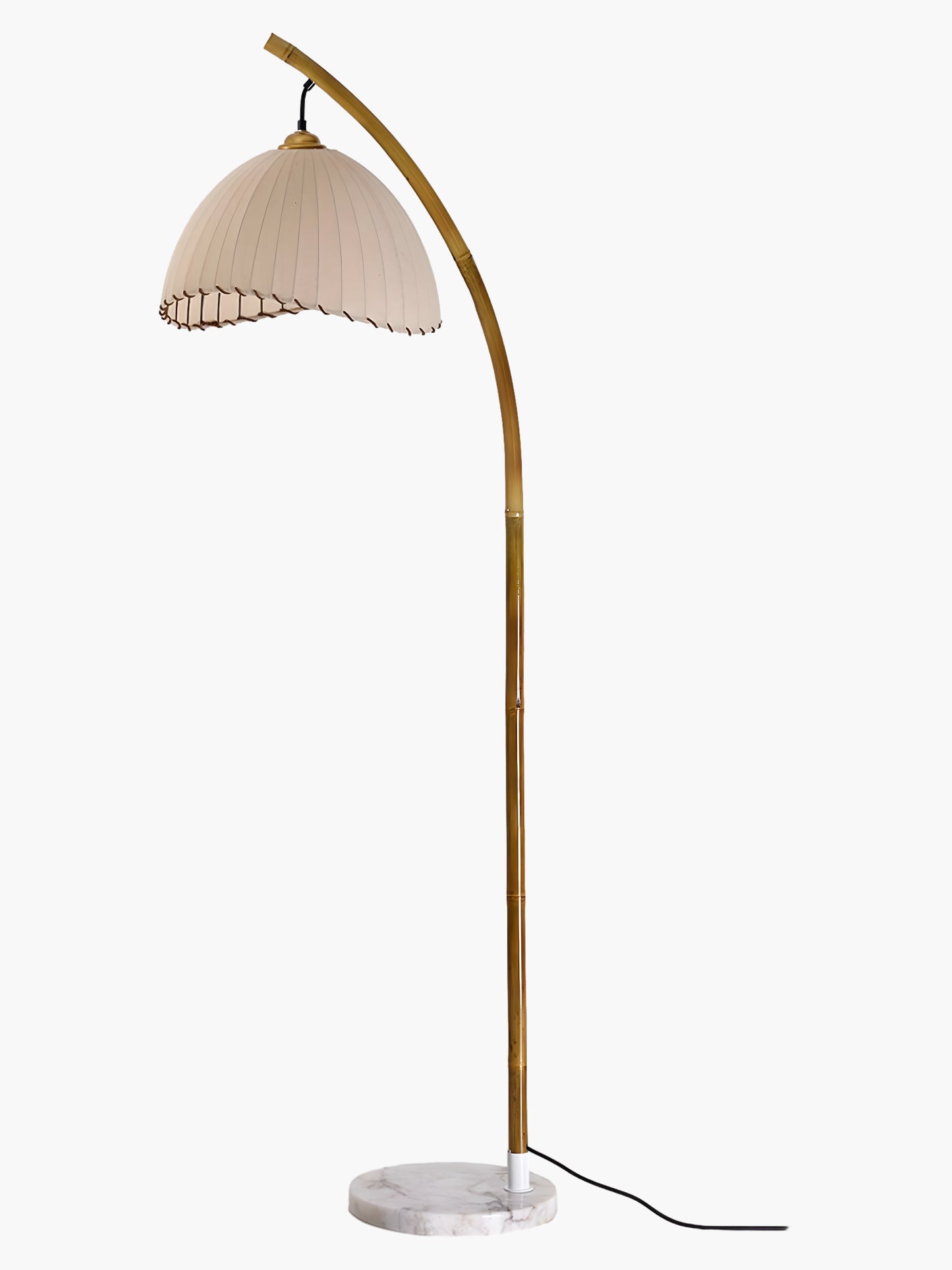 Sanna Eclectic Wood Floor Lamp