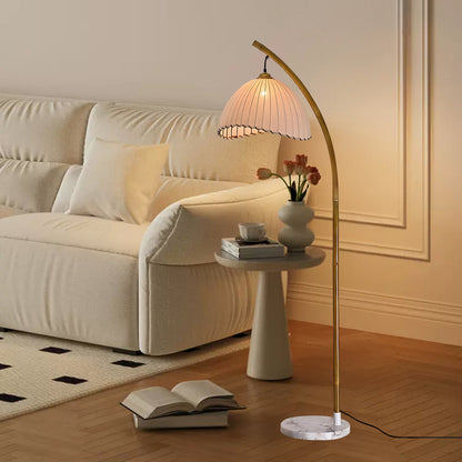 Sanna Eclectic Wood Floor Lamp