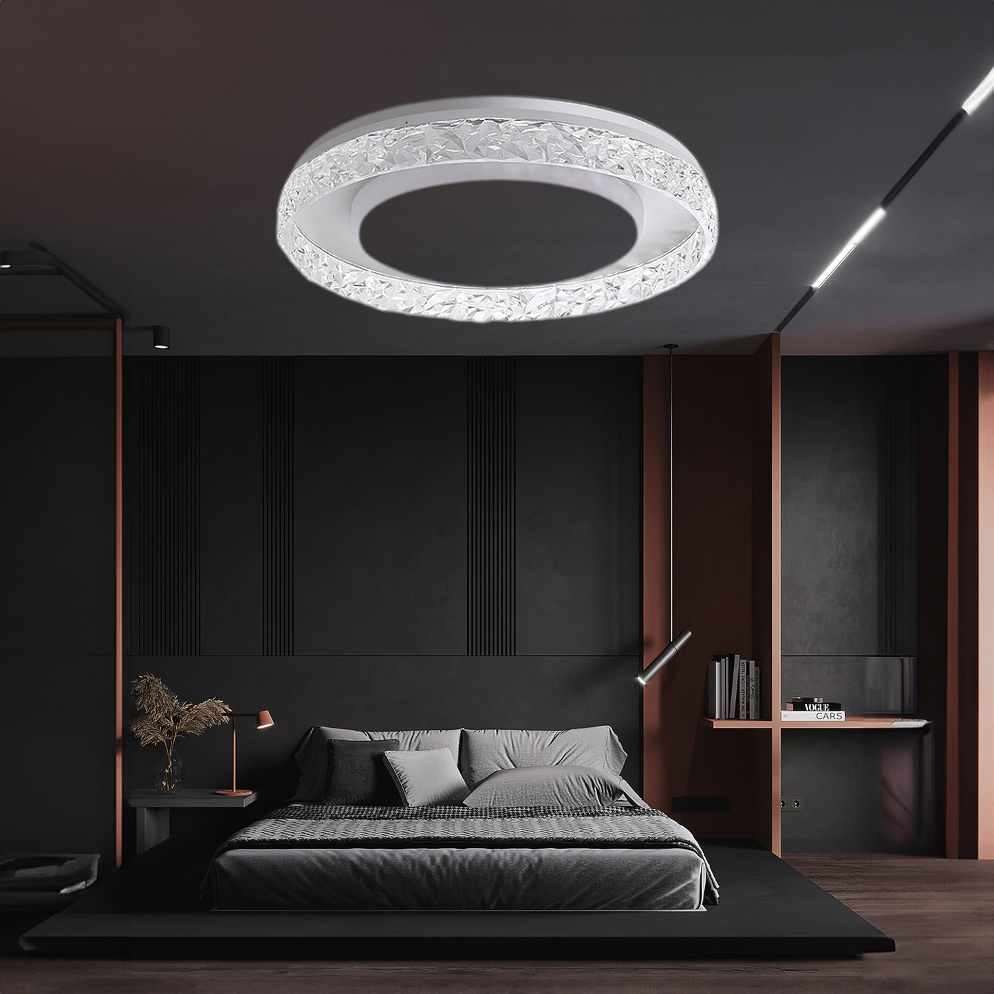 Satco Blink Plus Contemporary Metal Ceiling Light