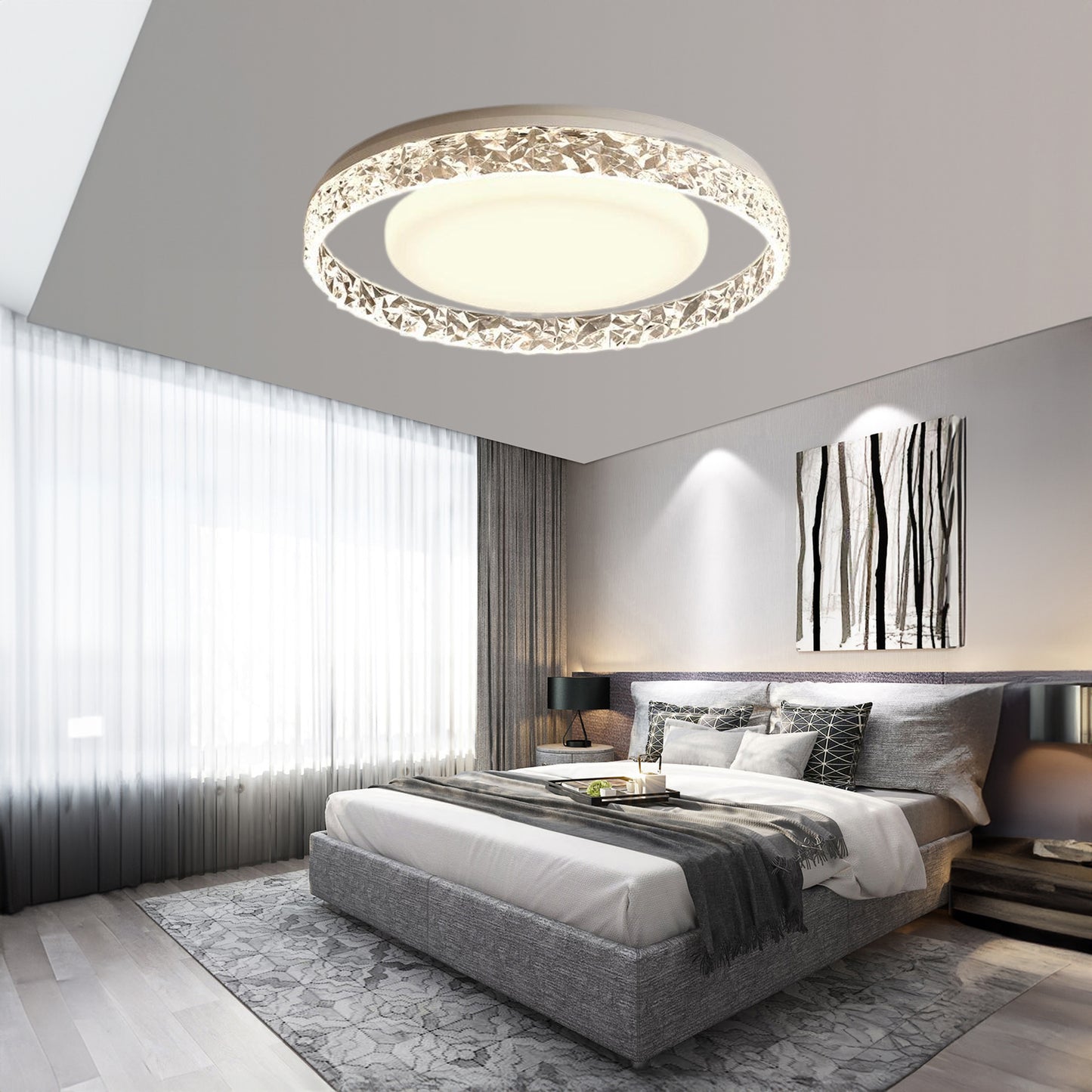 Satco Blink Plus Contemporary Metal Ceiling Light