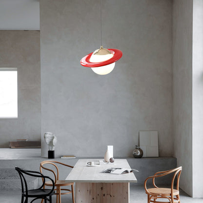 Saturn Planet Modern Crystal Pendant Lamp