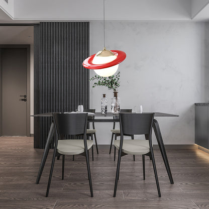 Saturn Planet Modern Crystal Pendant Lamp