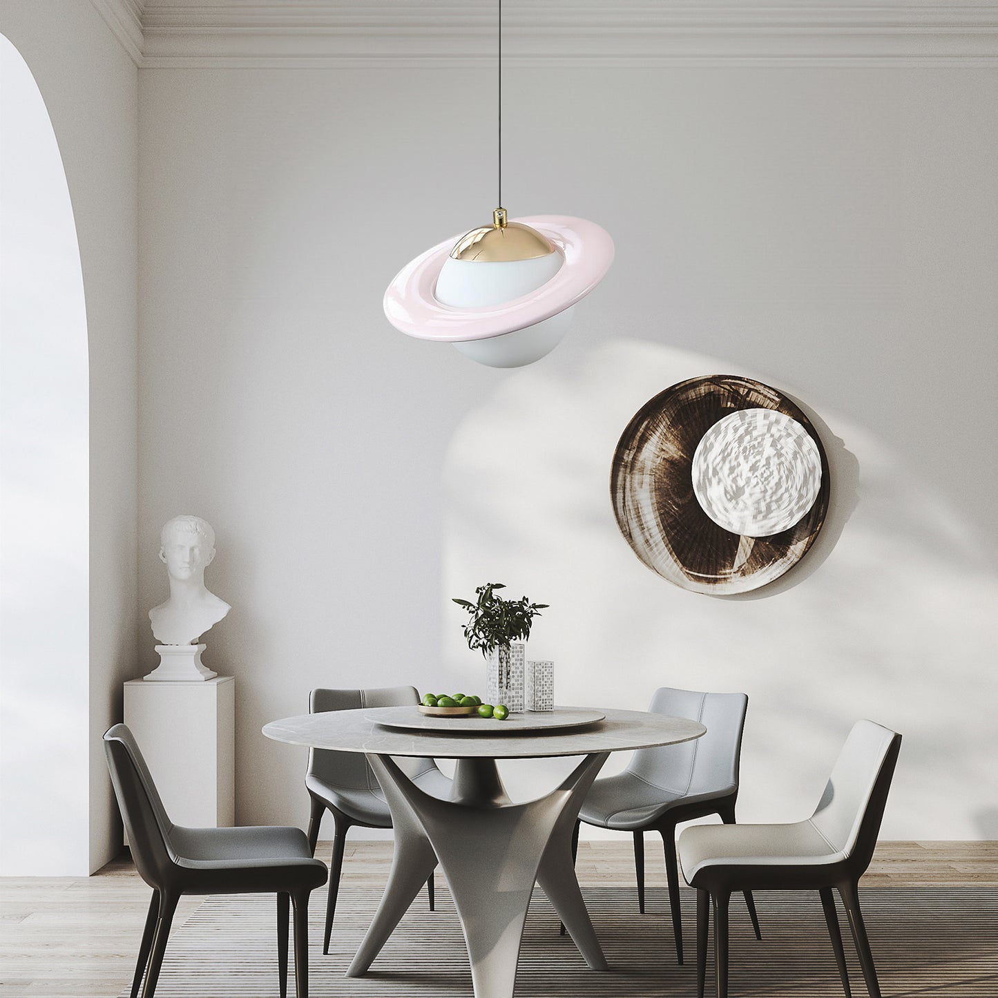 Saturn Planet Modern Crystal Pendant Lamp