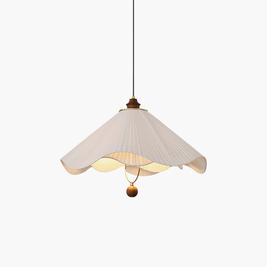 Scallop Edge Vintage Metal Pendant Light