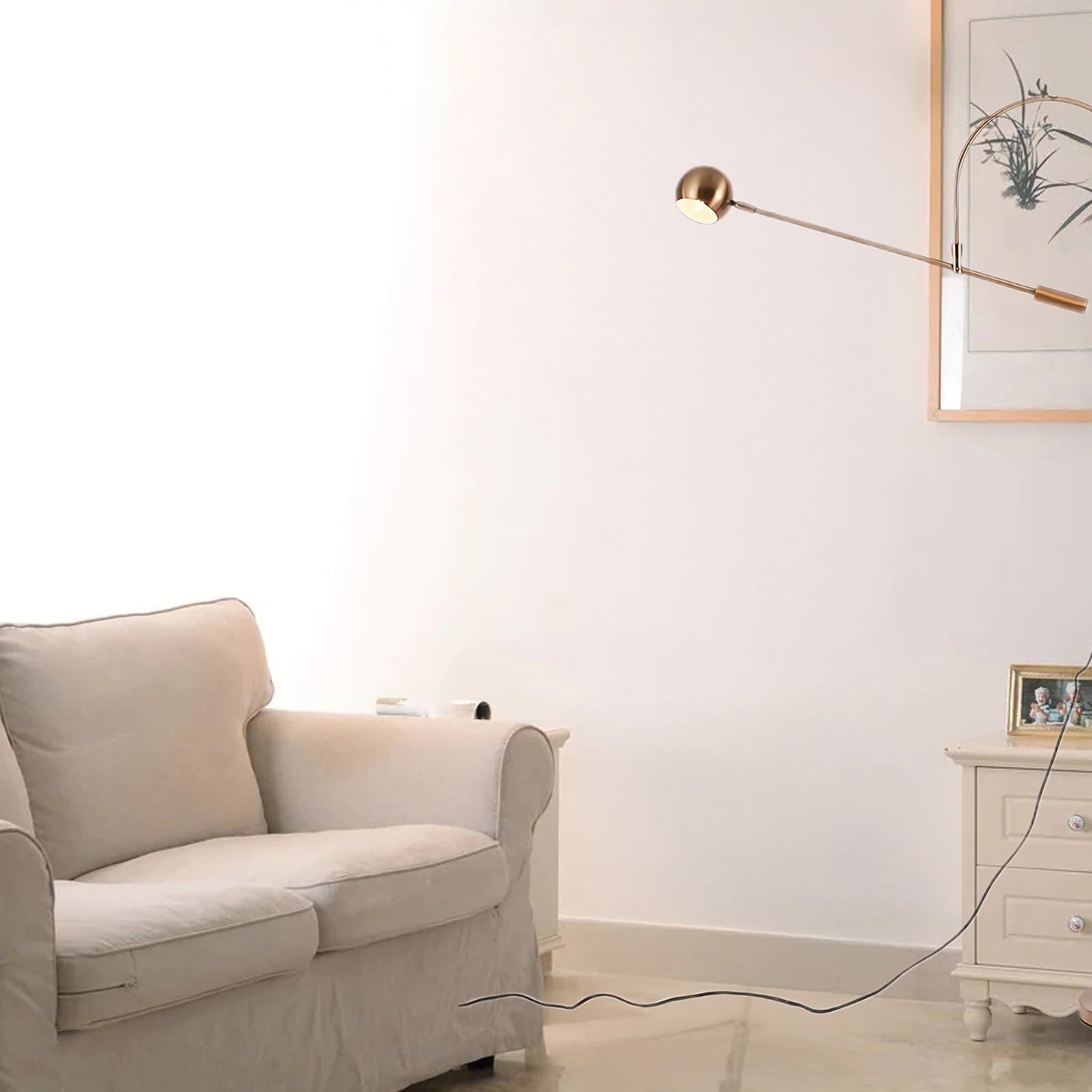 Scandinavian Metal Floor Lamp