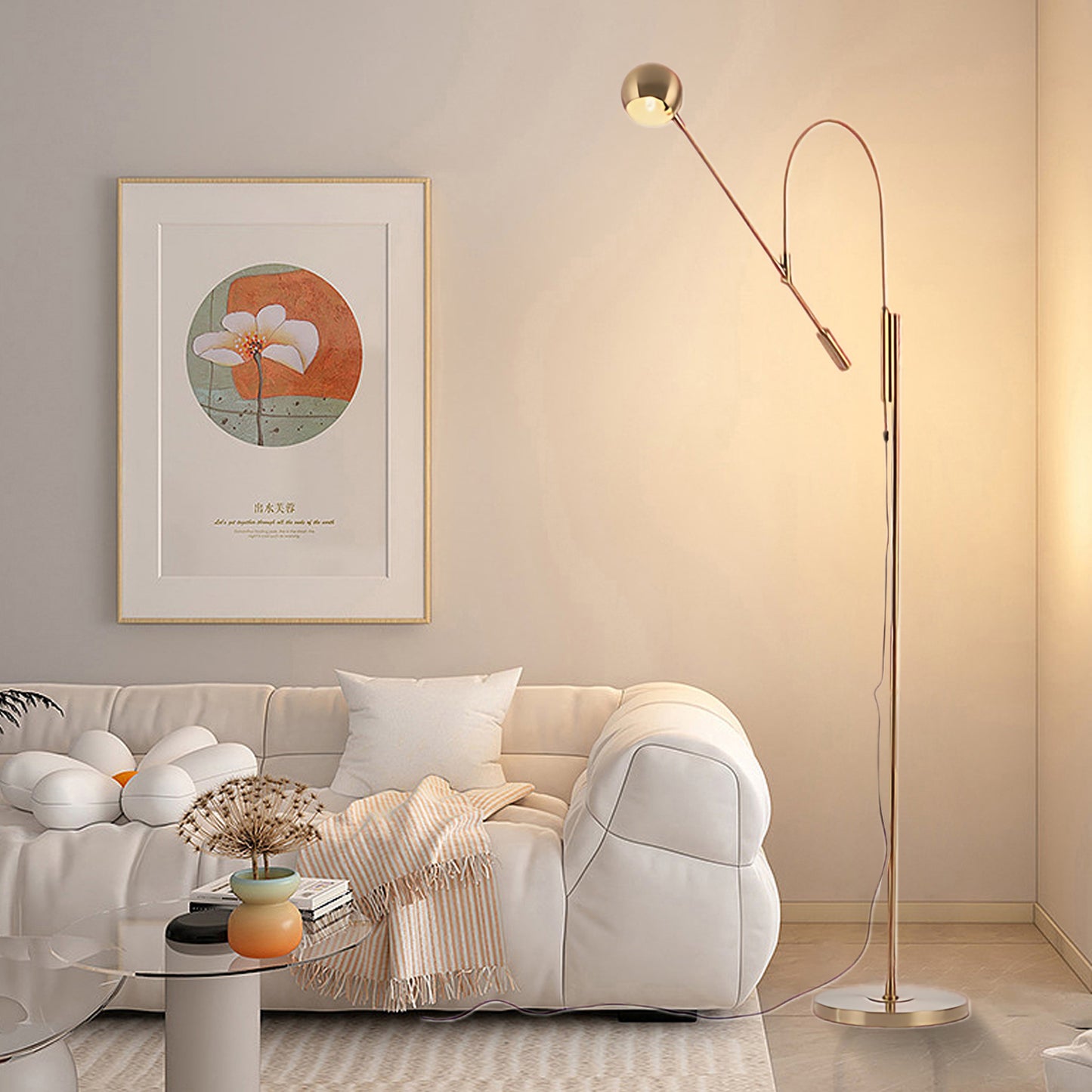 Scandinavian Metal Floor Lamp