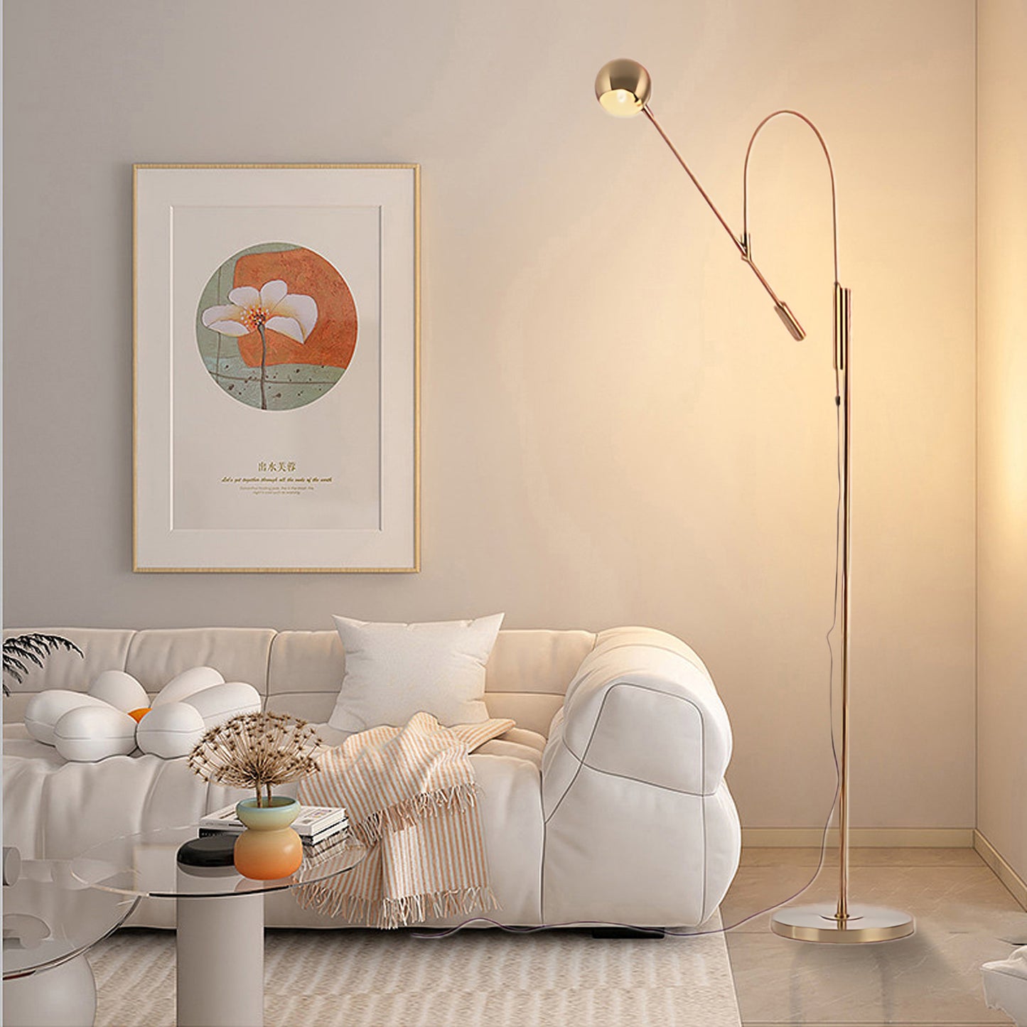 Scandinavian Metal Floor Lamp