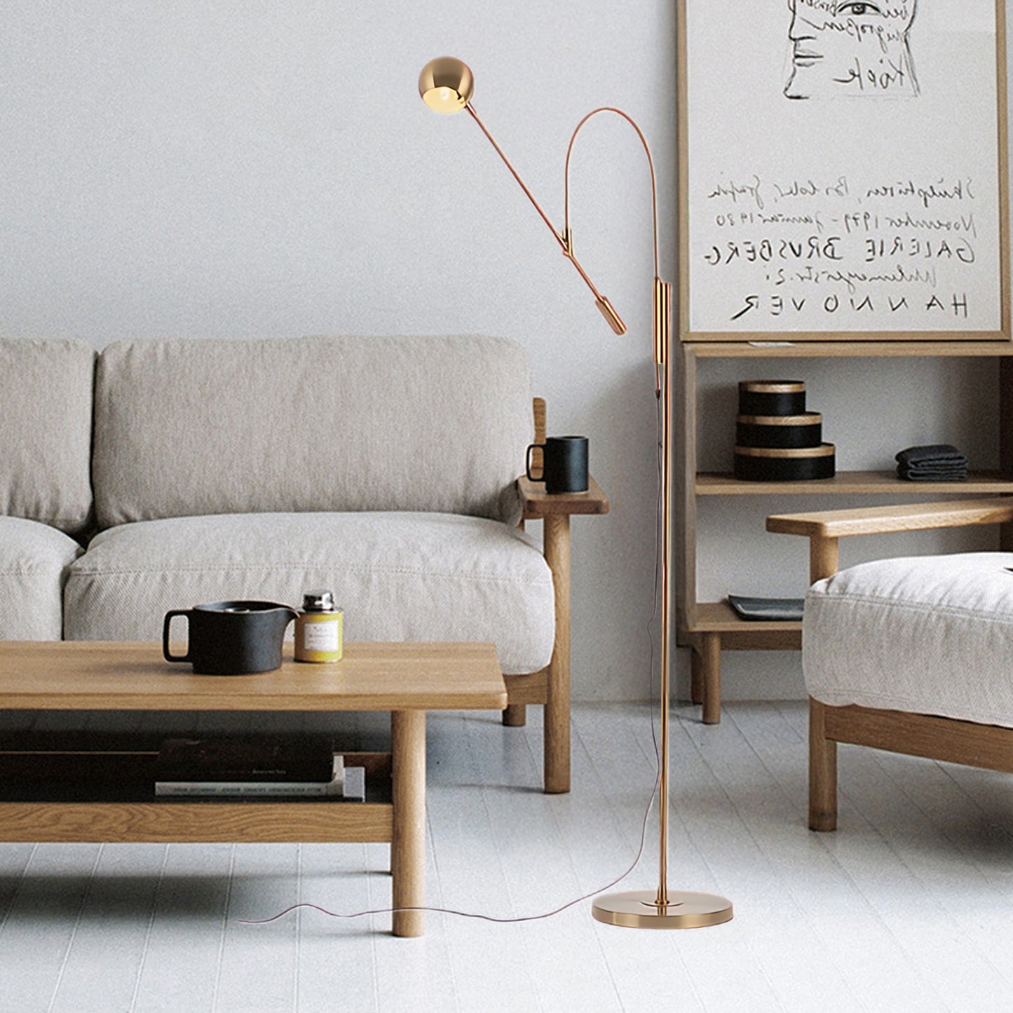 Scandinavian Metal Floor Lamp