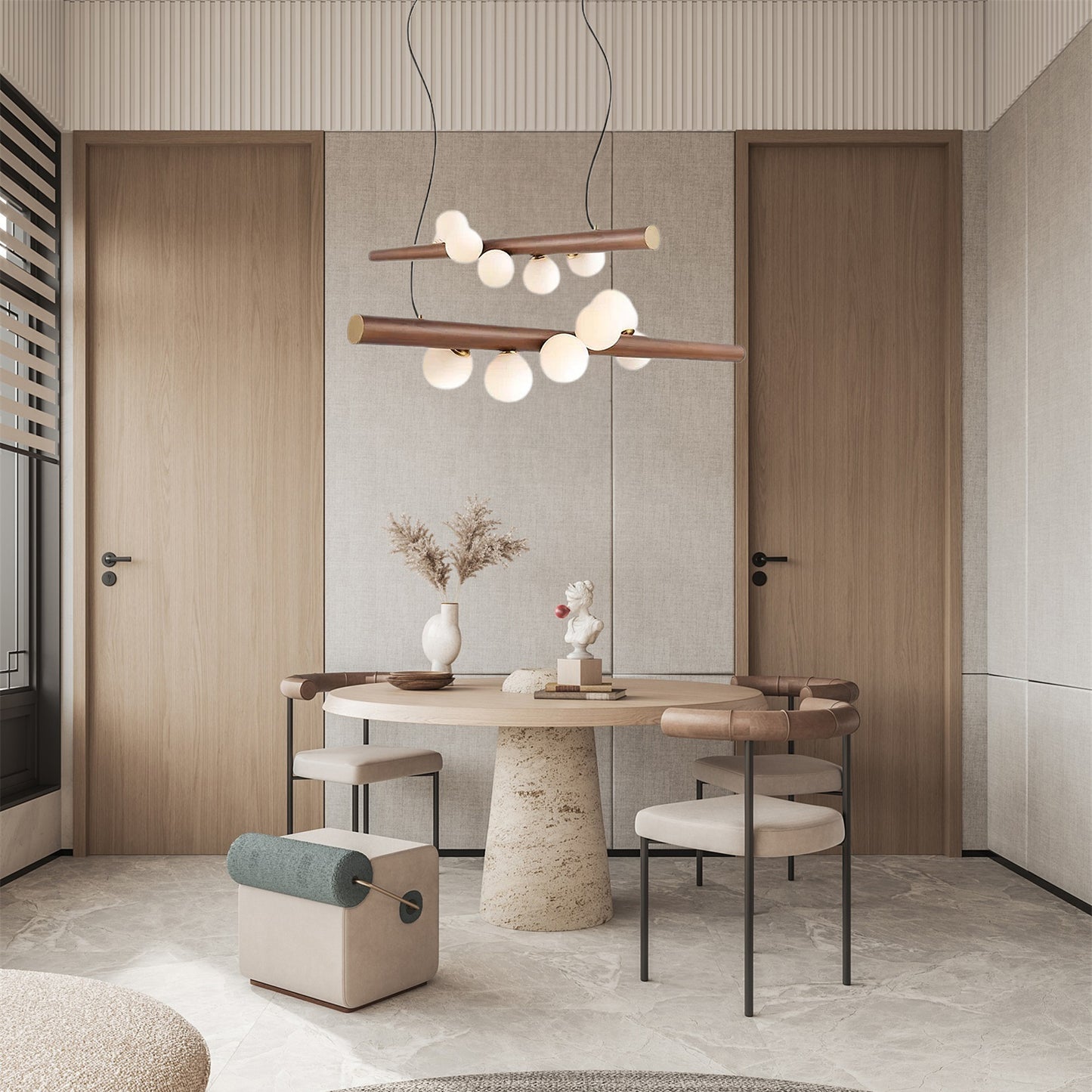 Scandinavian Wooden Pendant Lamp