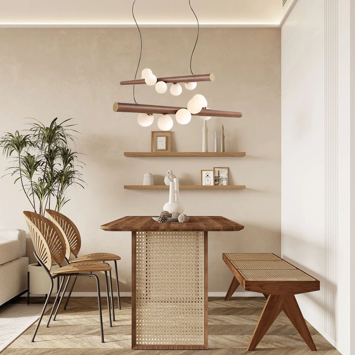 Scandinavian Wooden Pendant Lamp