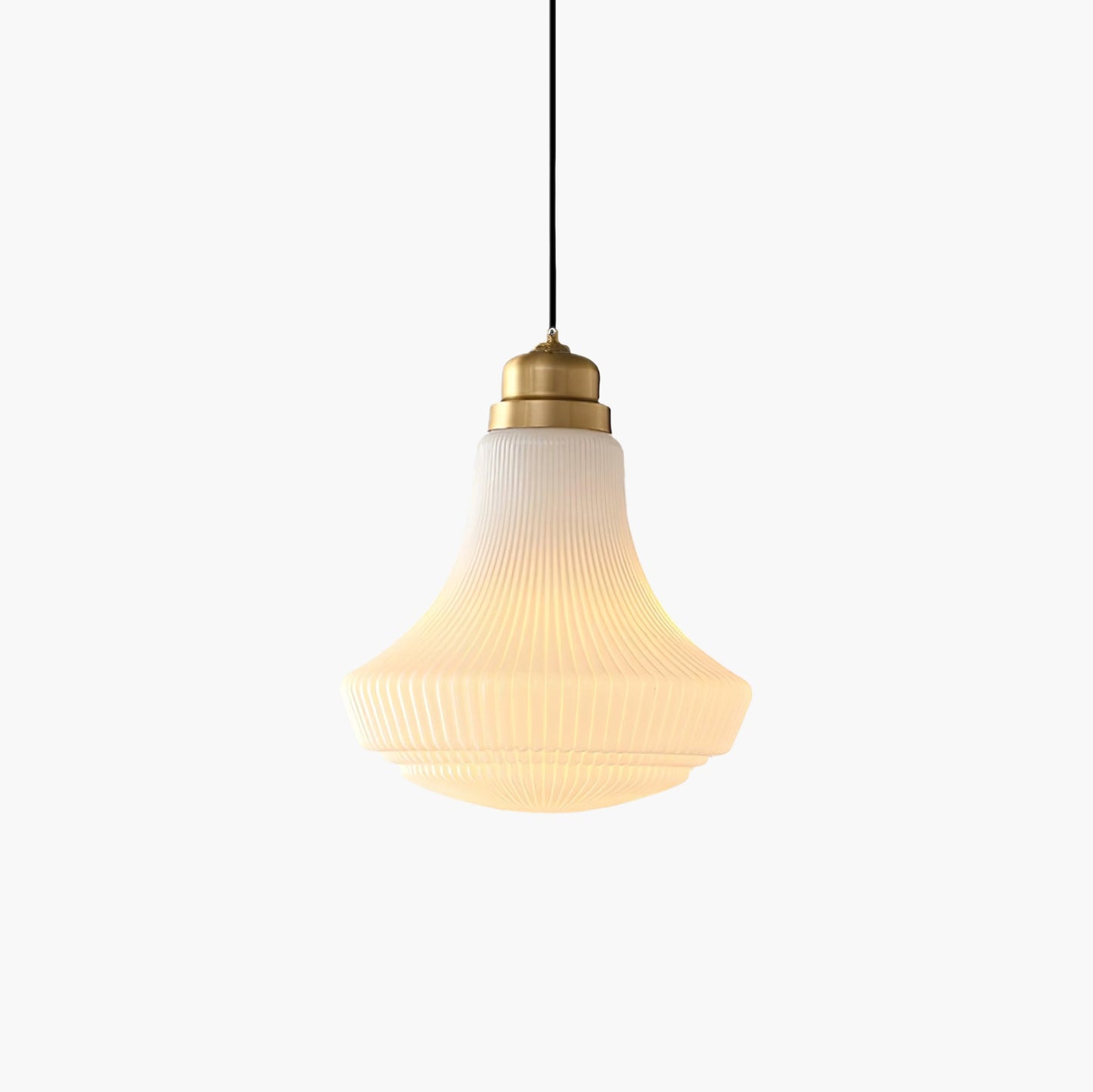 Schoolhouse Minimalist Crystal Pendant Light