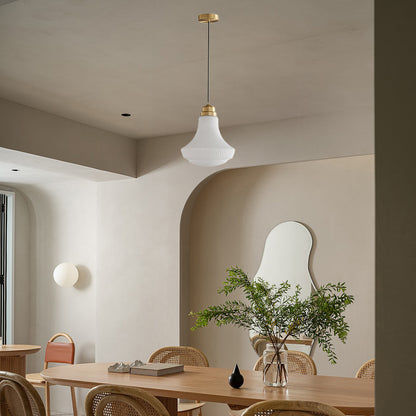 Schoolhouse Minimalist Crystal Pendant Light