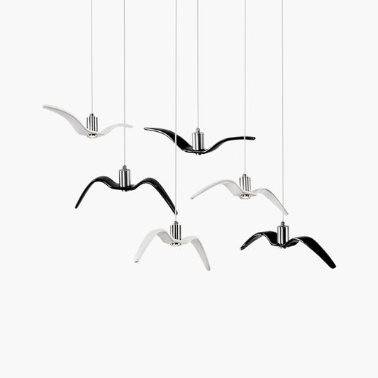 Seagull Resin Minimalist Metal Pendant Light