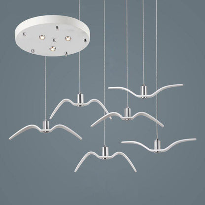 Seagull Resin Minimalist Metal Pendant Light