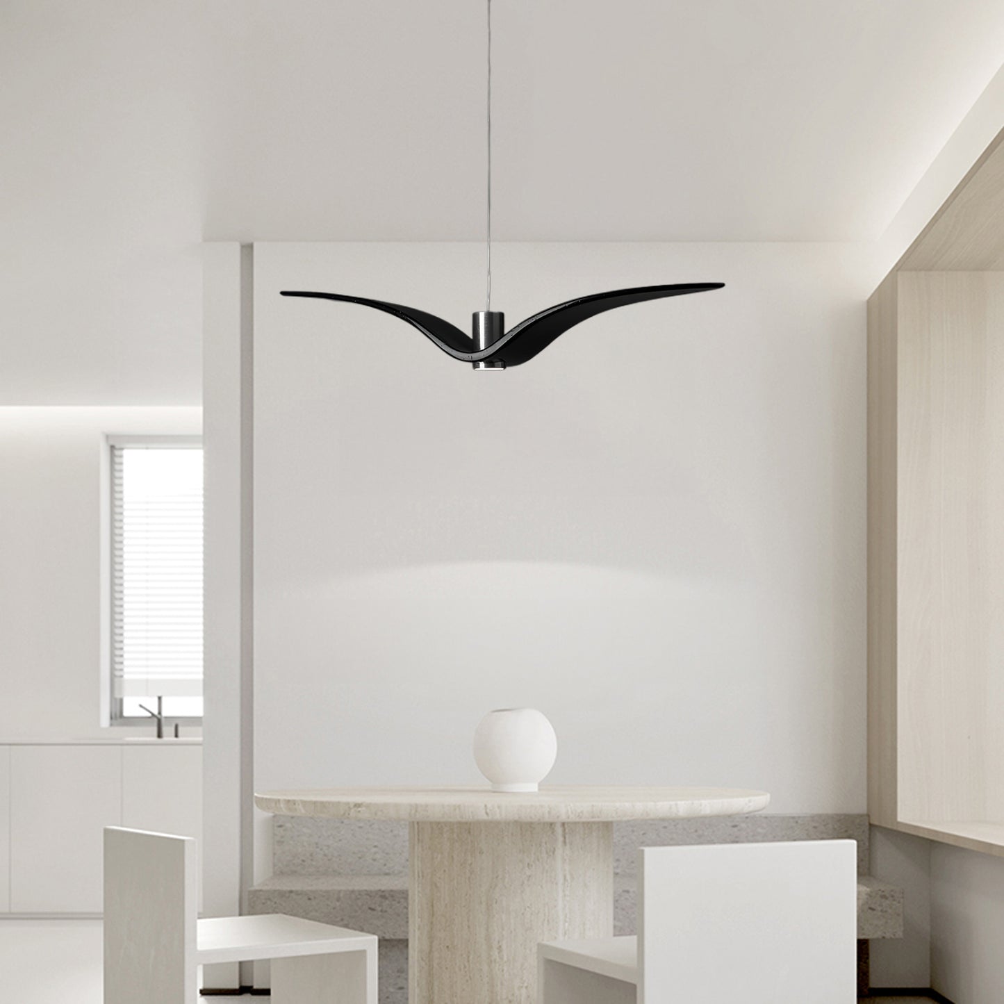 Seagull Resin Minimalist Metal Pendant Light