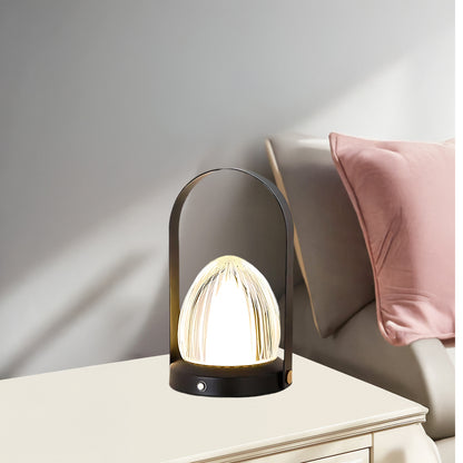 Seine Built-in Battery Eclectic Metal Table Lamp