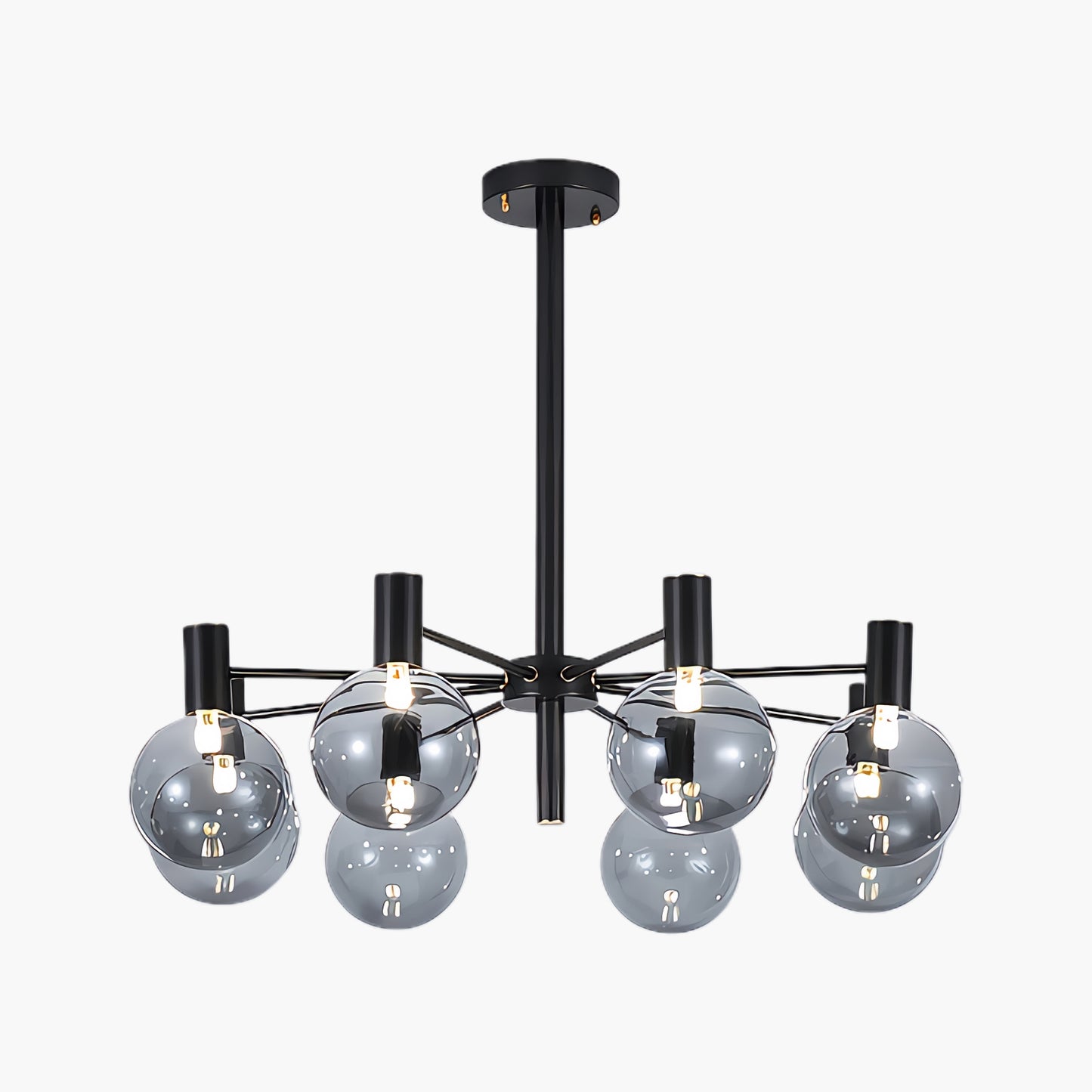 Selva Black Modern Crystal Chandelier