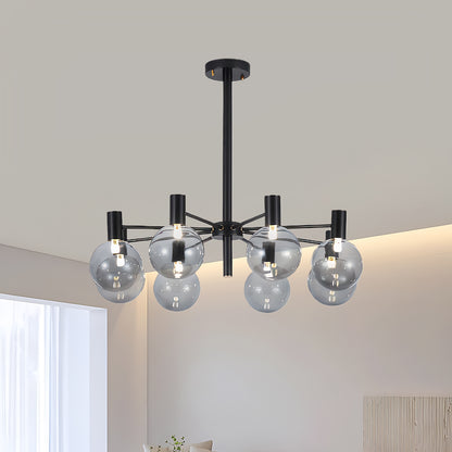 Selva Black Modern Crystal Chandelier