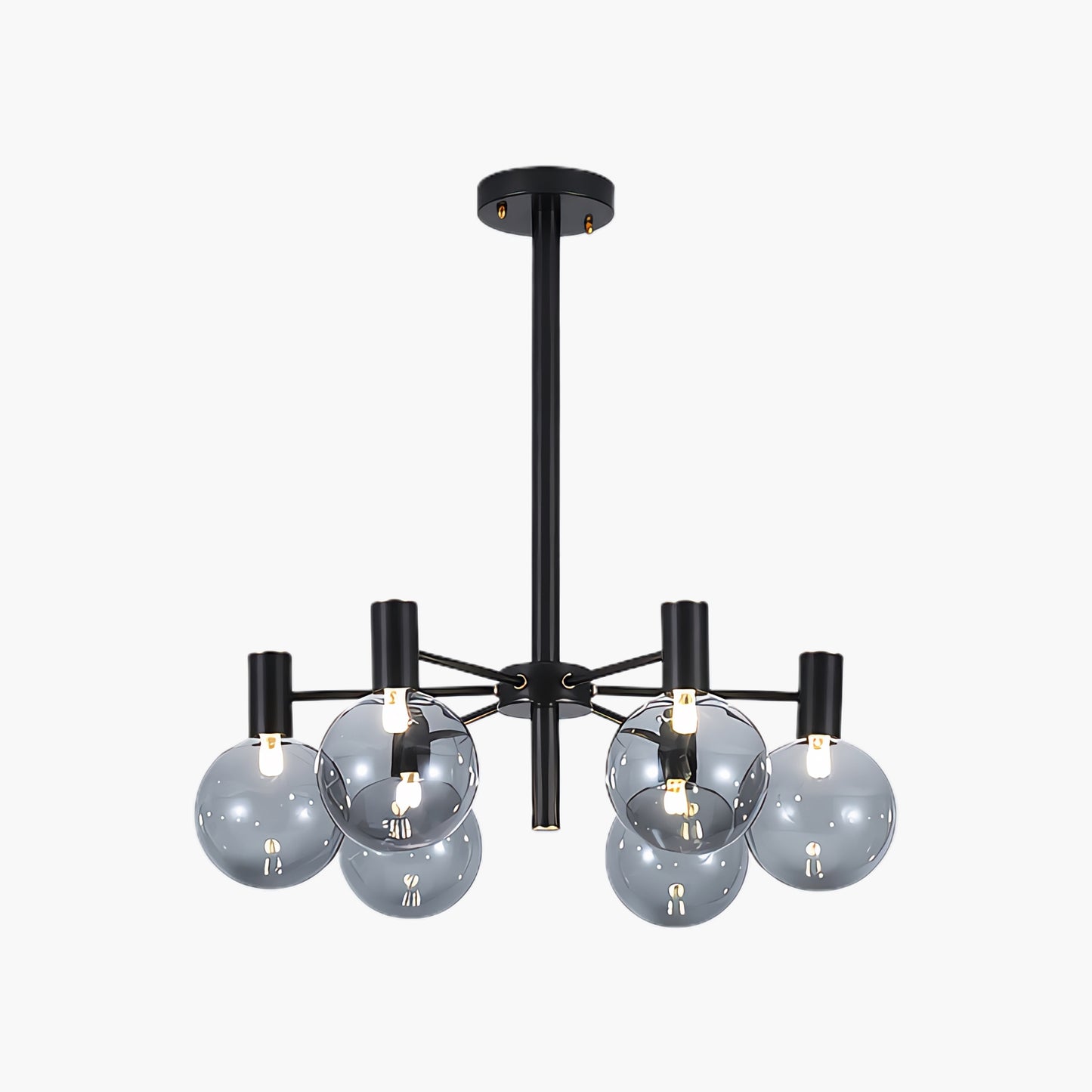 Selva Black Modern Crystal Chandelier