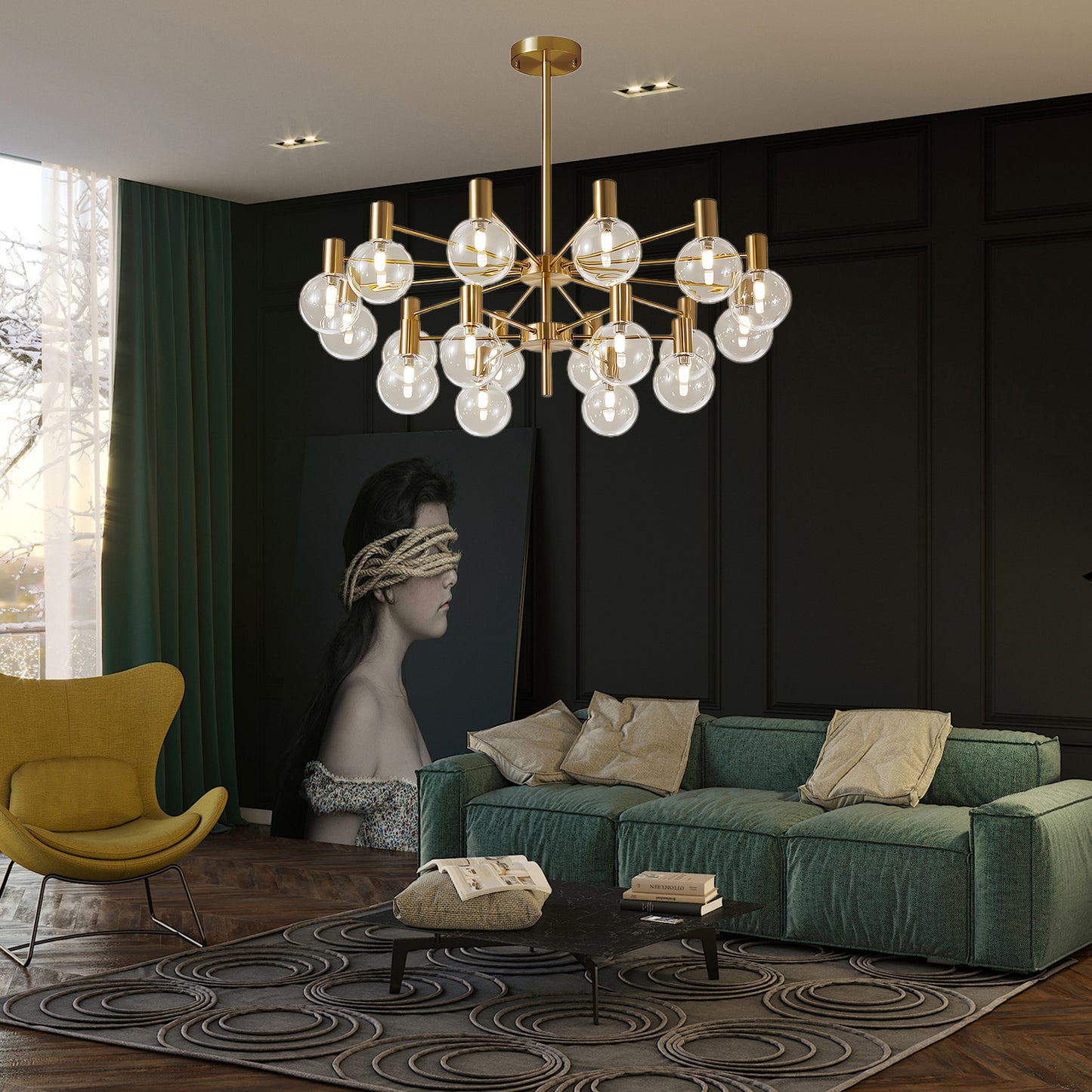 Selva Eclectic Crystal Chandelier