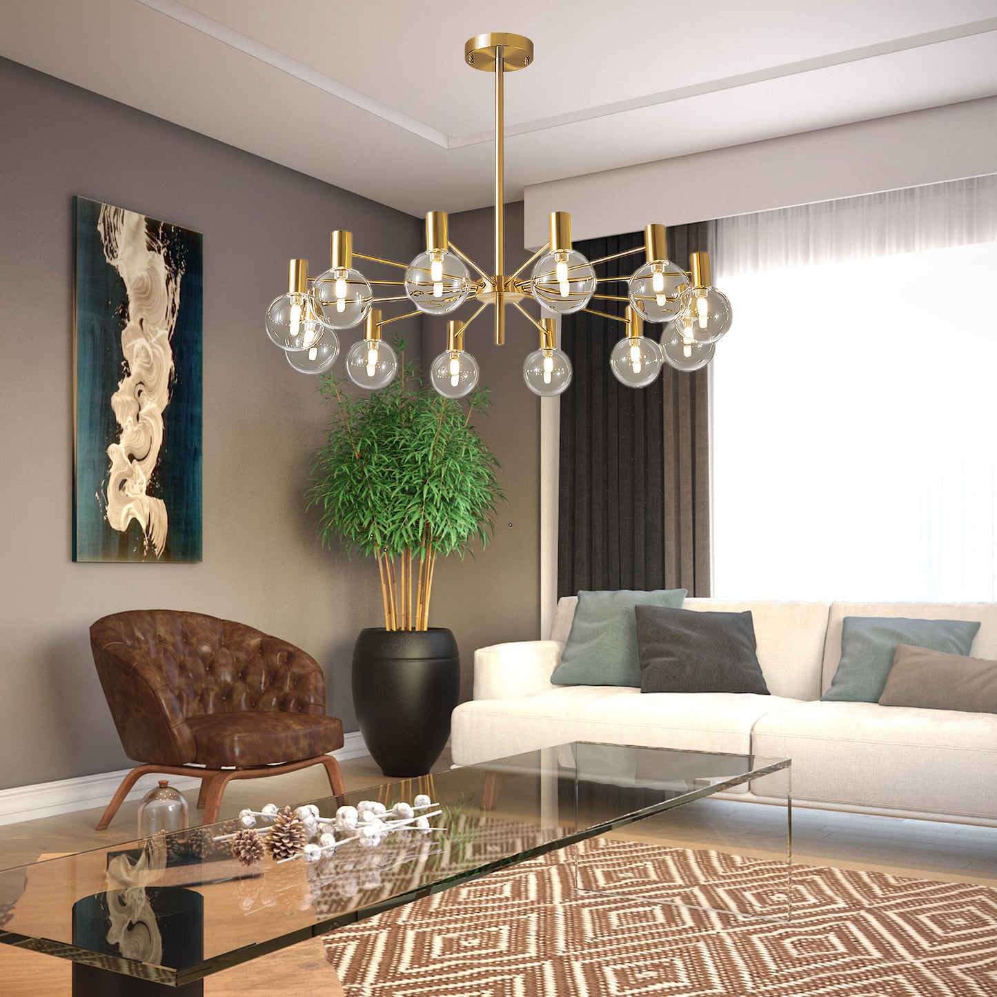 Selva Eclectic Crystal Chandelier