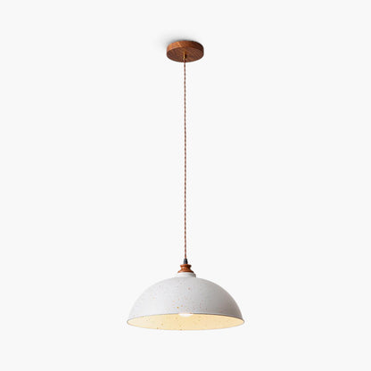 Semi Ball Contemporary Metal Pendant Light