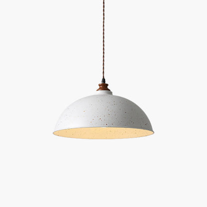 Semi Ball Contemporary Metal Pendant Light