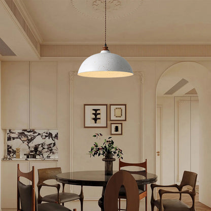 Semi Ball Contemporary Metal Pendant Light