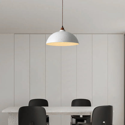 Semi Ball Contemporary Metal Pendant Light