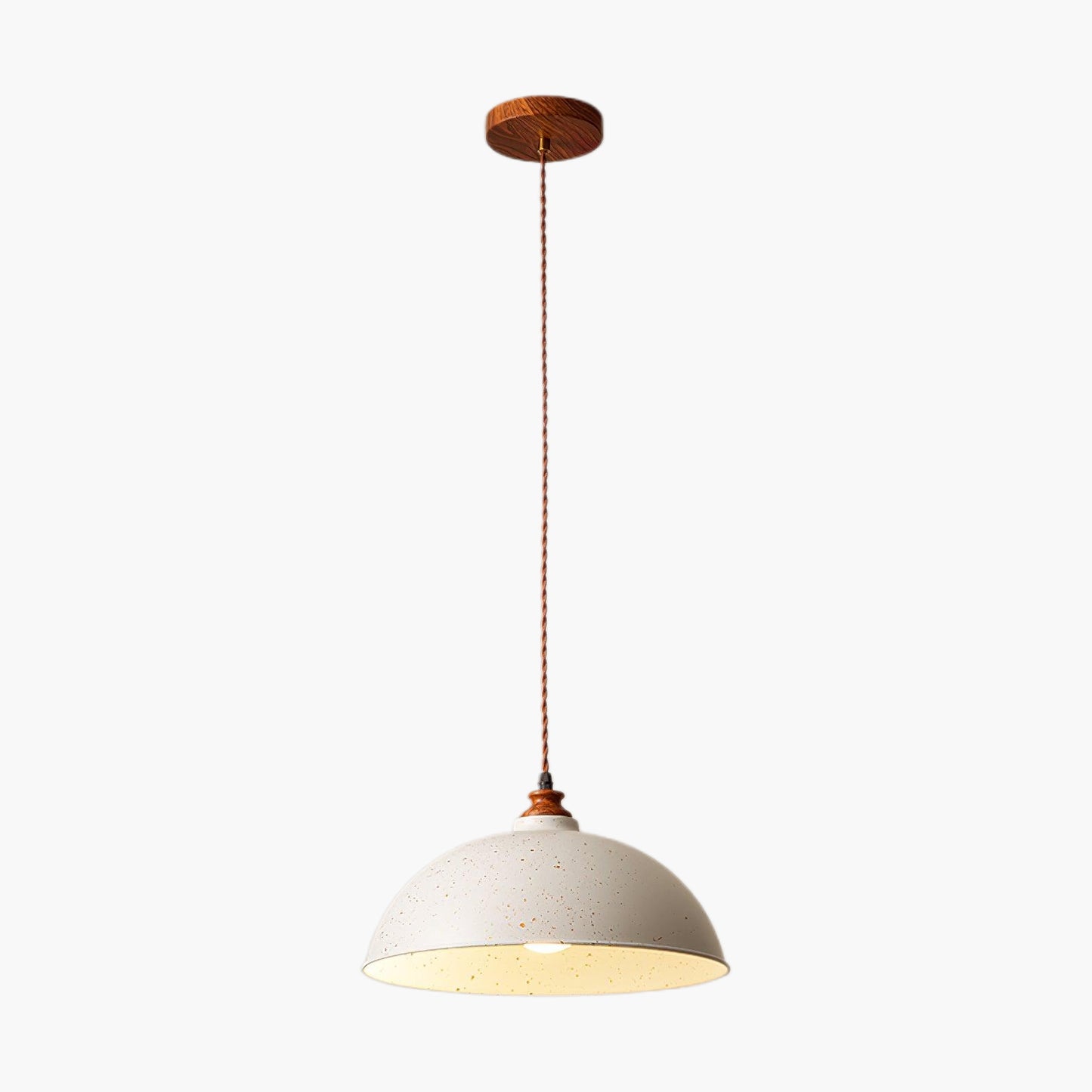 Semi Ball Contemporary Metal Pendant Light