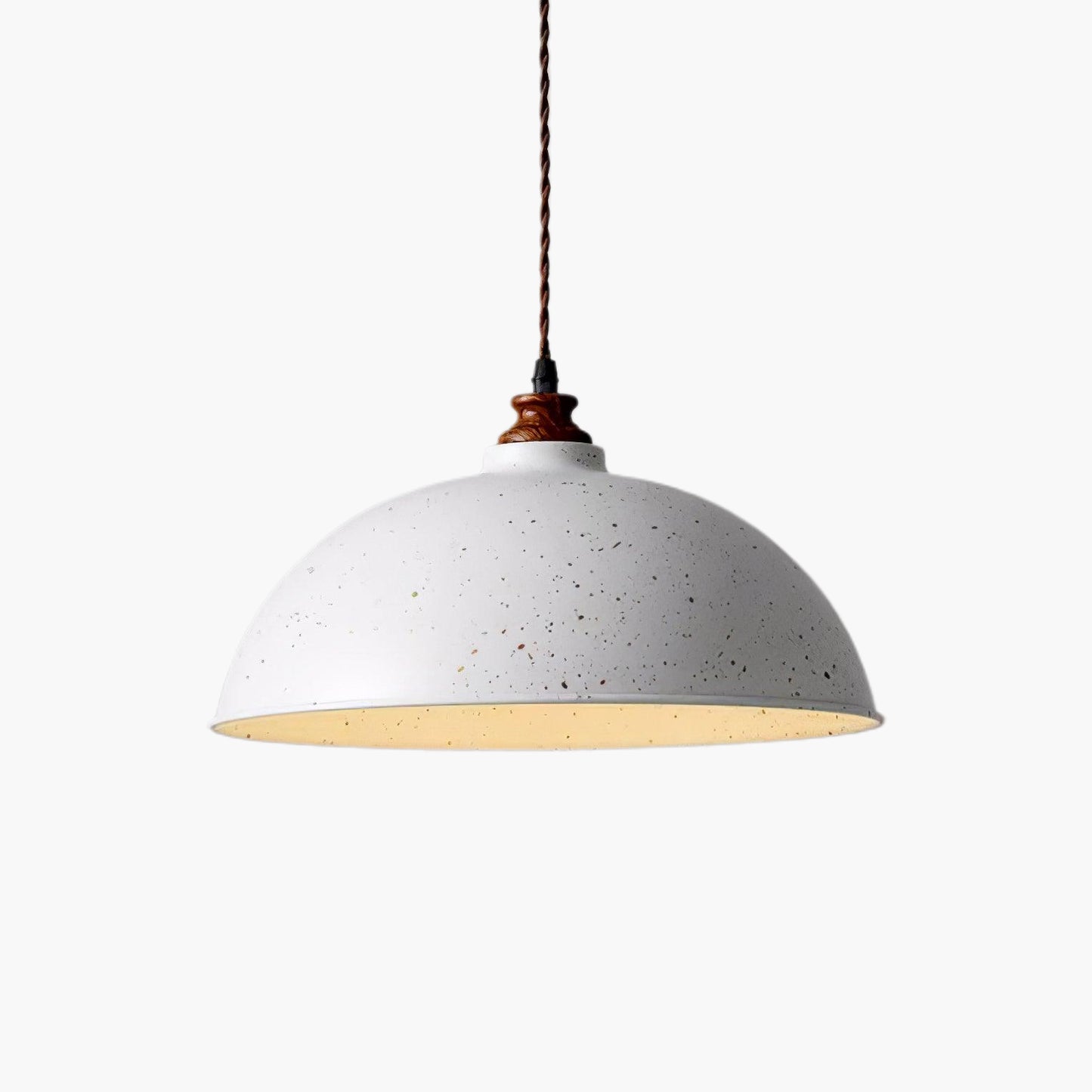 Semi Ball Contemporary Metal Pendant Light