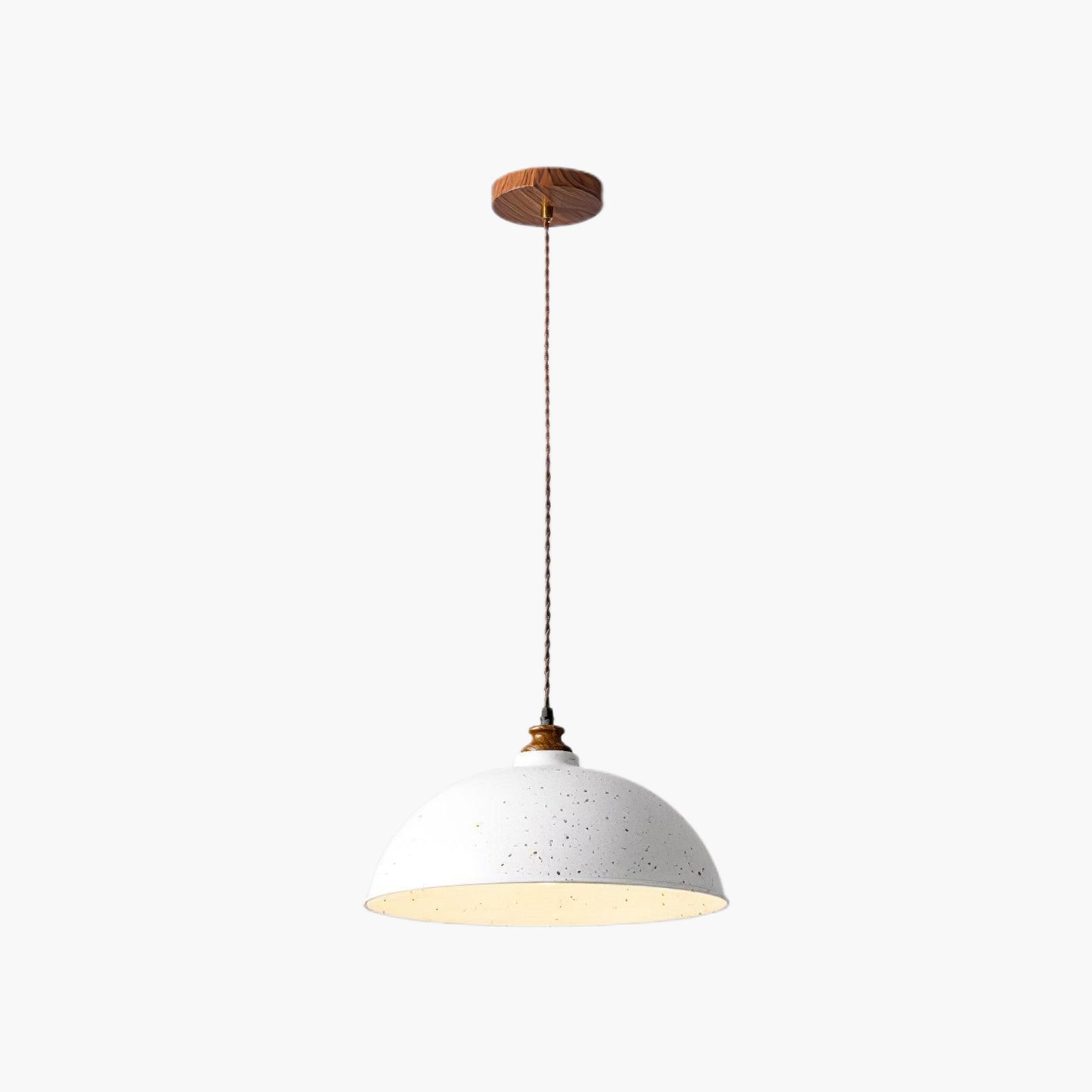 Semi Ball Contemporary Metal Pendant Light