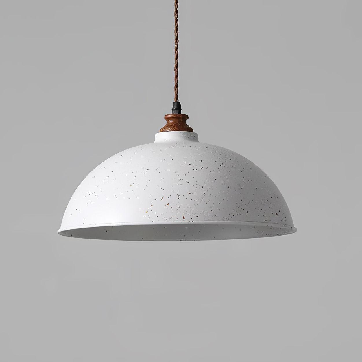 Semi Ball Contemporary Metal Pendant Light