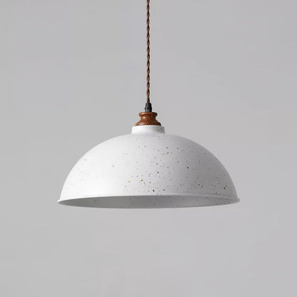 Semi Ball Contemporary Metal Pendant Light