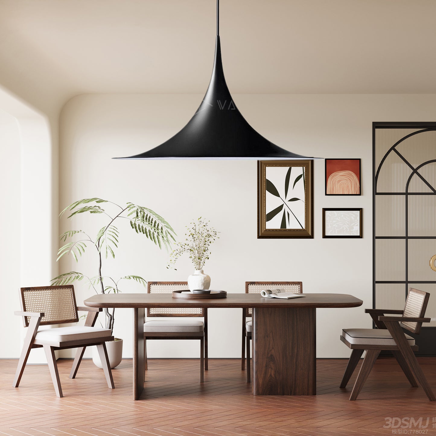 Semi Classic Metal Pendant Light