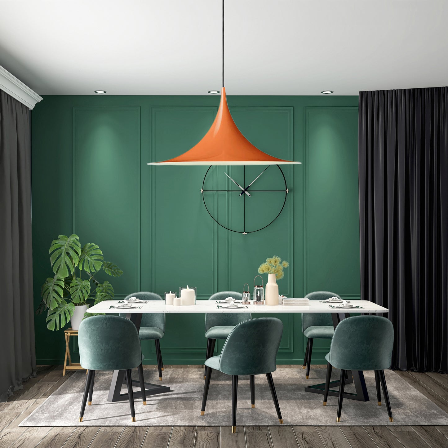 Semi Classic Metal Pendant Light