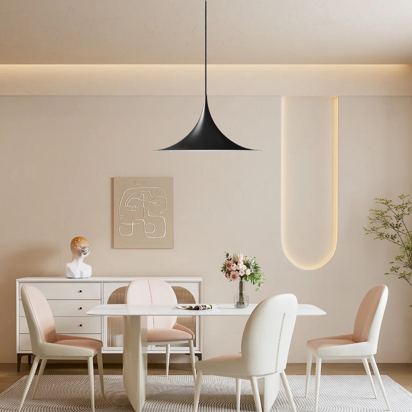 Semi Classic Metal Pendant Light