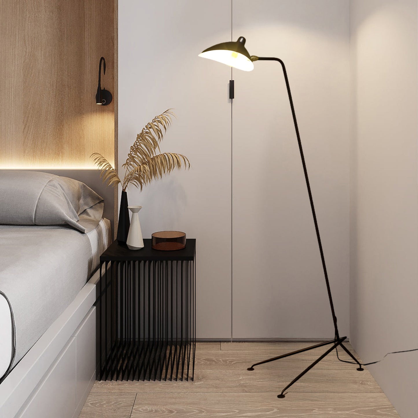 Serge Mouille Traditional Metal Floor Lamp