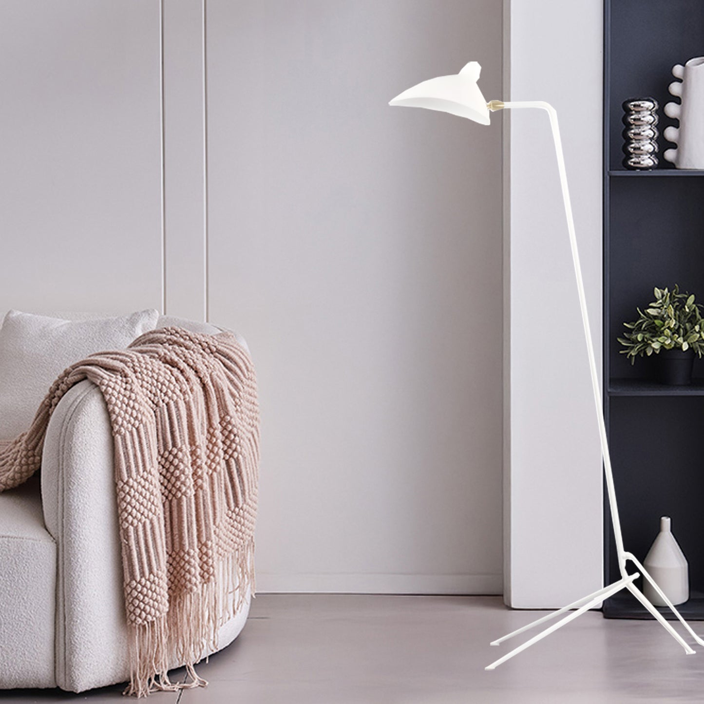 Serge Mouille Traditional Metal Floor Lamp