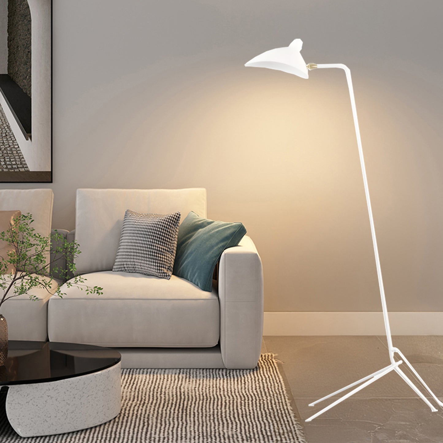 Serge Mouille Traditional Metal Floor Lamp