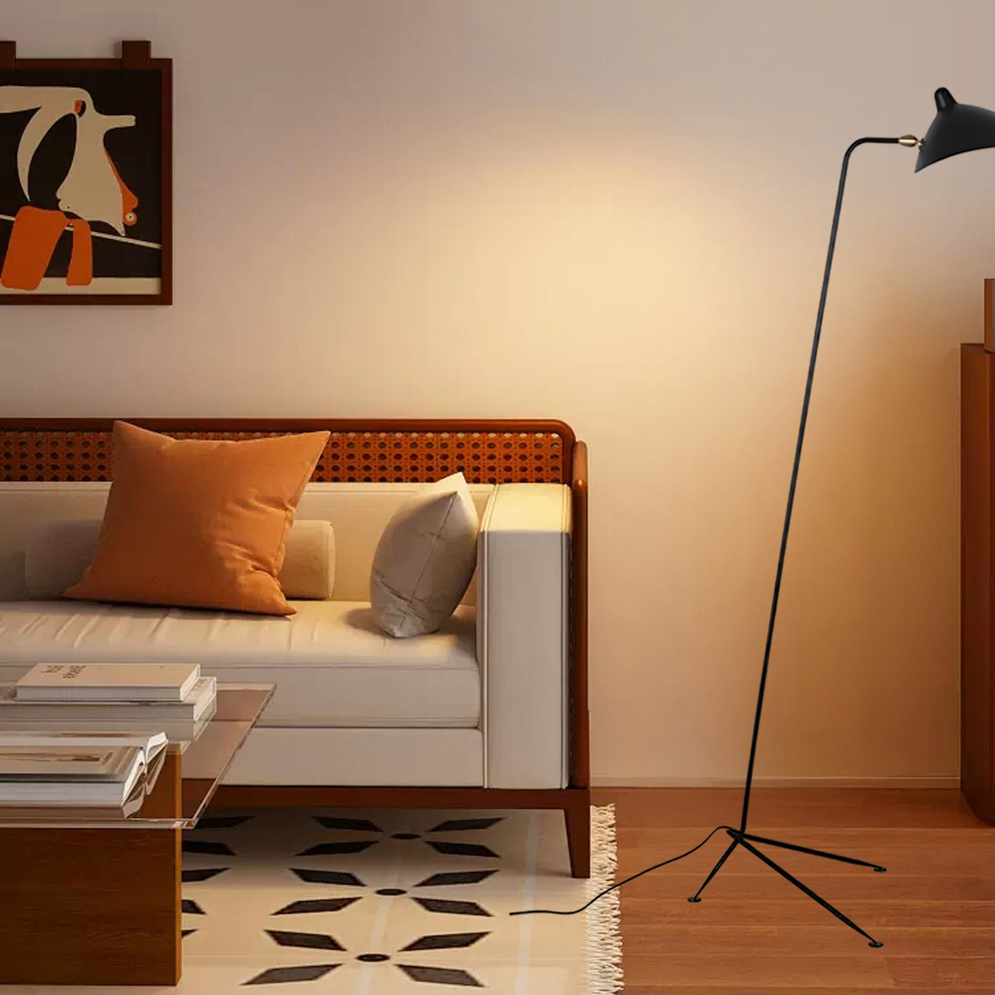 Serge Mouille Traditional Metal Floor Lamp