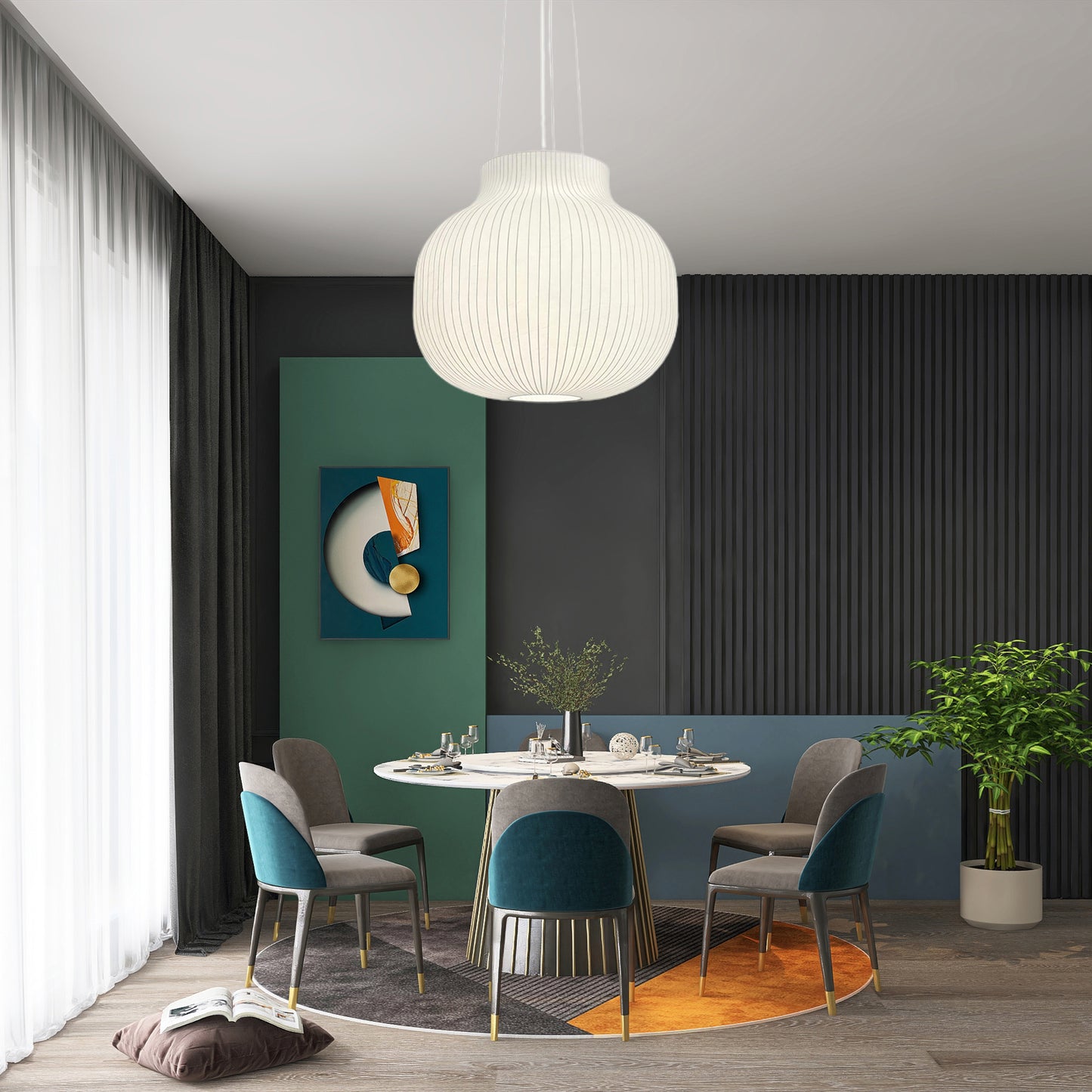 Serica Trio Silk Eclectic Metal Pendant Collection