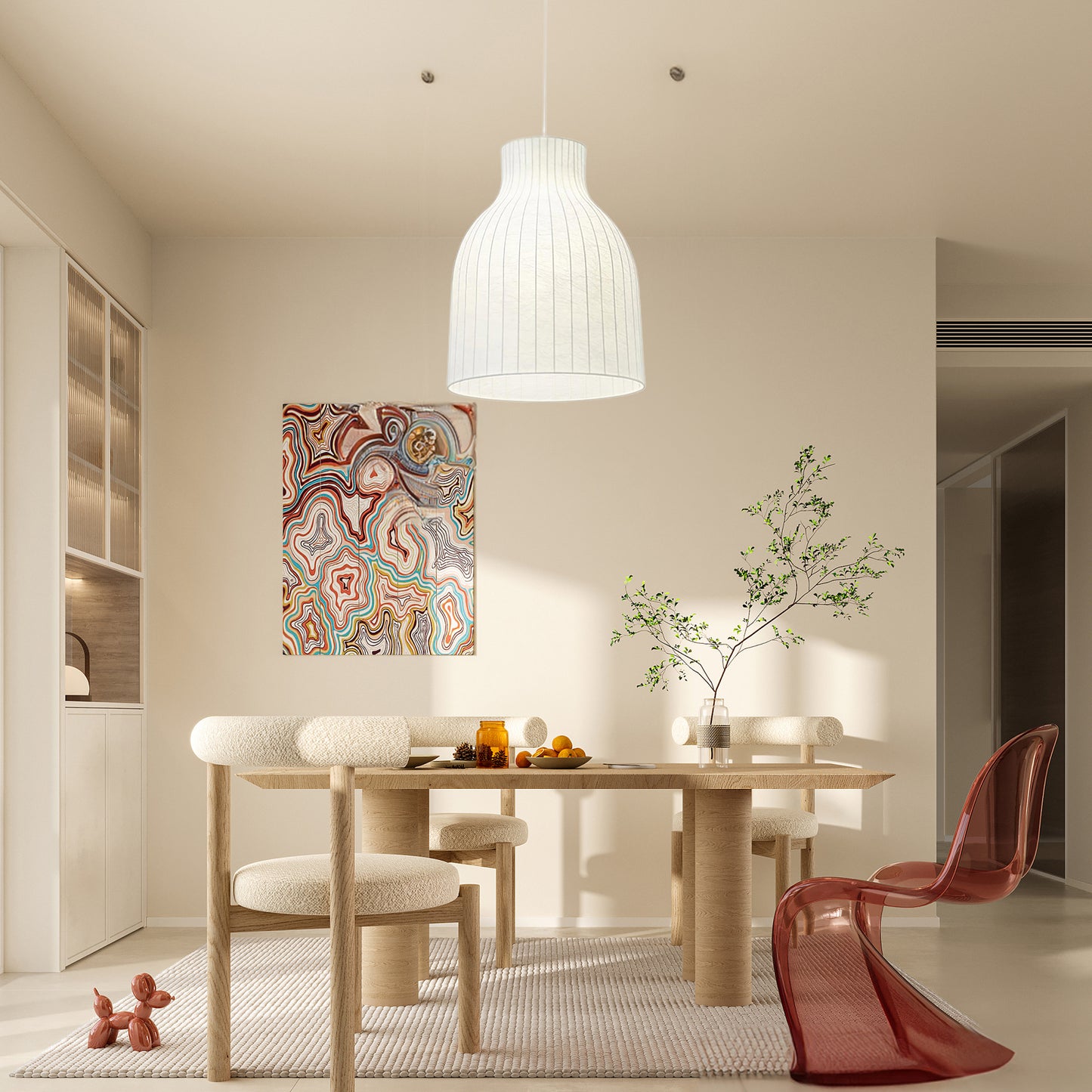 Serica Trio Silk Eclectic Metal Pendant Collection